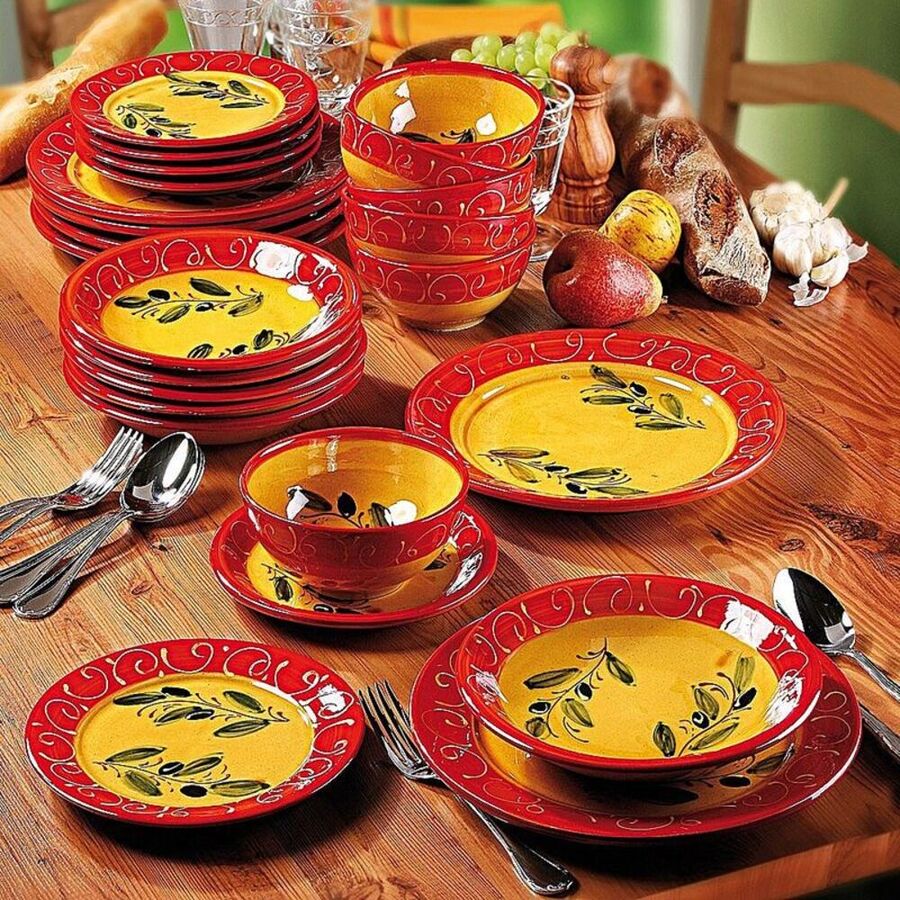 Assiette creuse Vaisselle andalouse de Cordoue peinte main Hagen