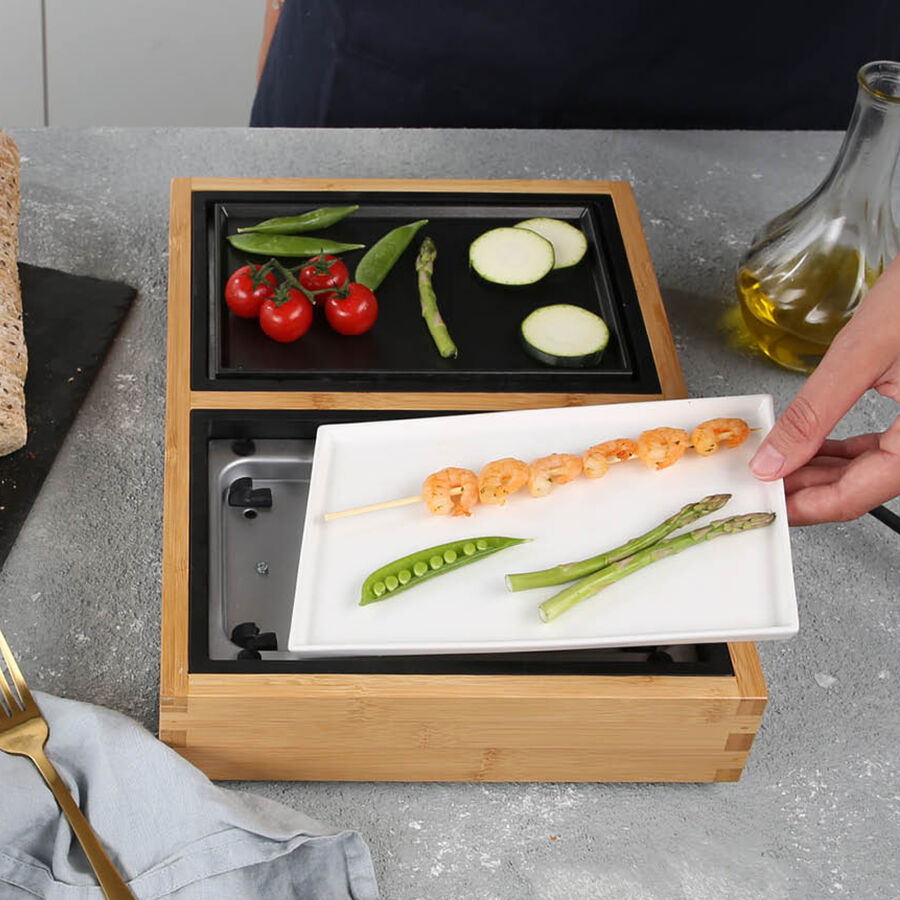 Gril de tableteppanyaki extensible, pour 4 à 8 personnes Hagen Grote