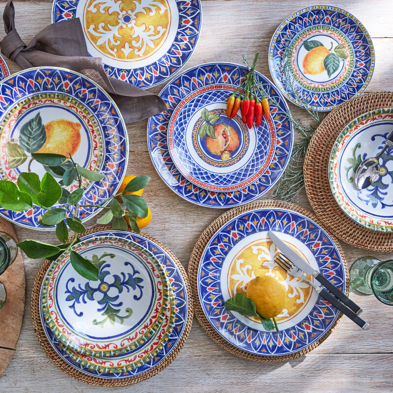 Assiettes plates en céramique de grande qualité aux décors traditionnels siciliens Photo 2
