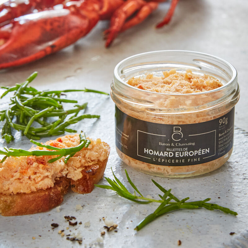 Produit fin de Bretagne : rillette de homard, spécialité bretonne, rillettes de la mer Photo 2