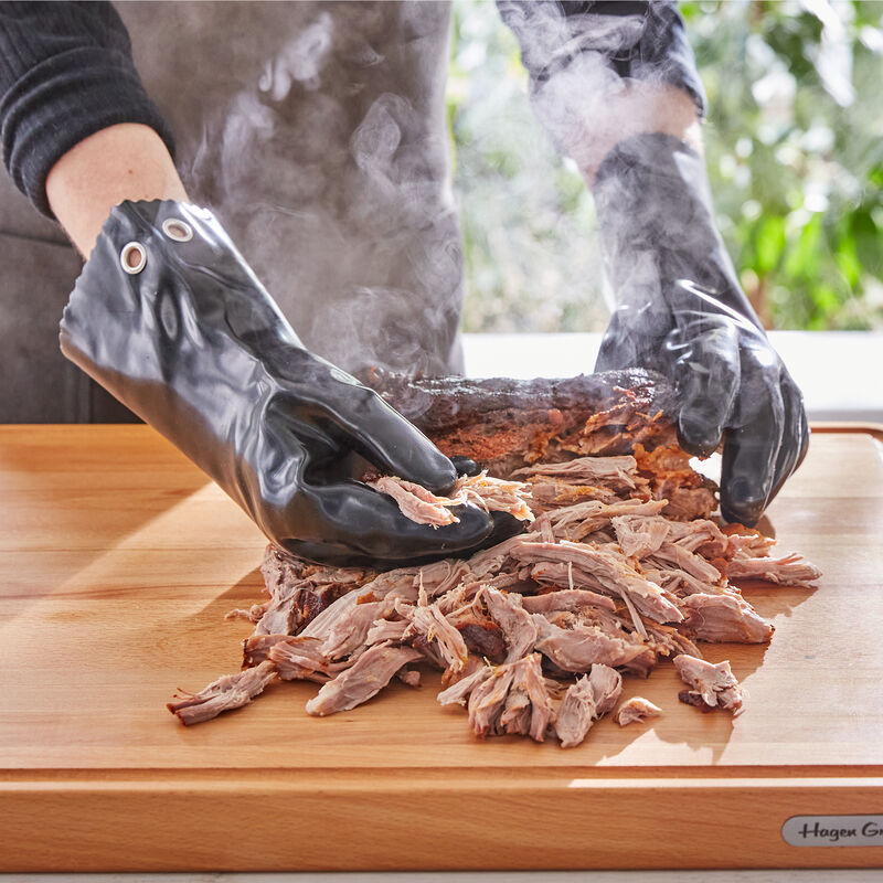 Gants  protection thermique pour barbecue : retirer directement les aliments chauds du gril Photo 2
