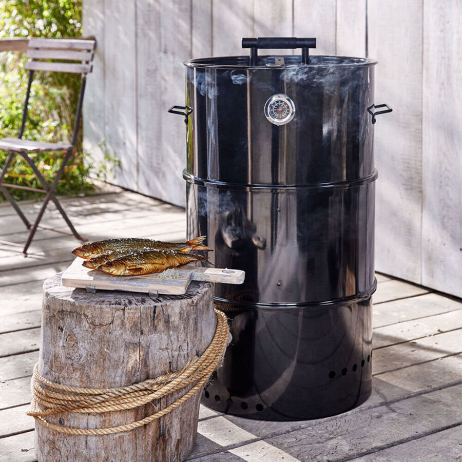 Barbecuetonneau griller, mais aussi fumer ou braiser poisson et viande Hagen Grote GmbH