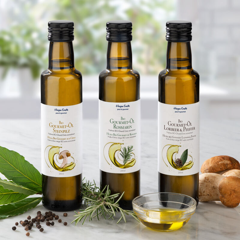 Huile d'olive BIO au romarin - Huile Gourmet parfumée, très aromatique Photo 2