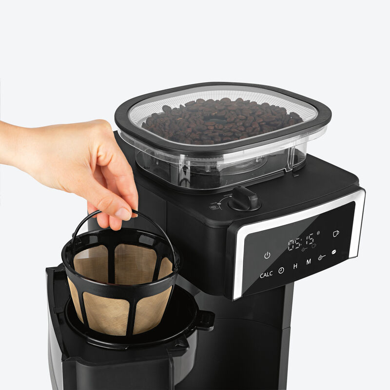 Machine à café parfaite : broyeur intégré, verseuse thermo, filtre or permanent Photo 5