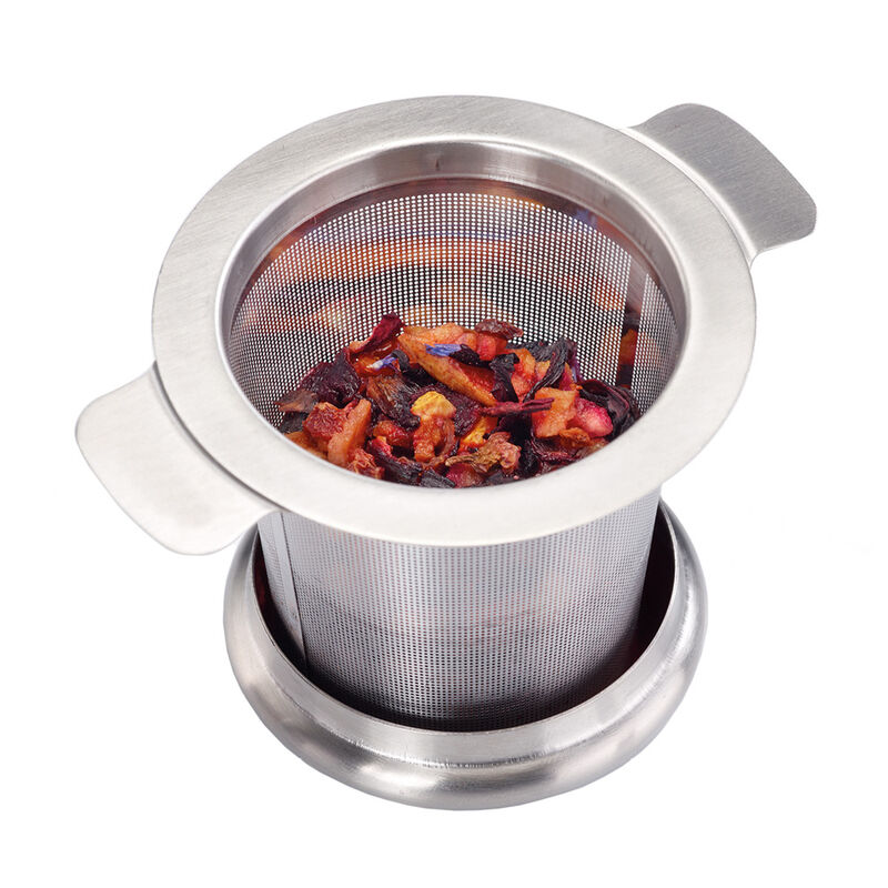 Filtre permanent ultra fin en acier inoxydable : un délicieux thé sans déchets de papier Photo 3