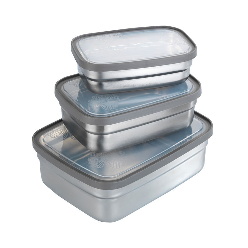 Boîtes à lunch étanches en acier inoxydable pour conserver et mariner Photo 4