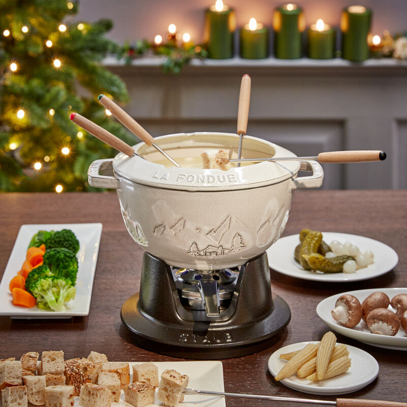 Fondue en fonte multifonctionnelle : pour la fondue au chocolat, au fromage ou la fondue classique Photo 2