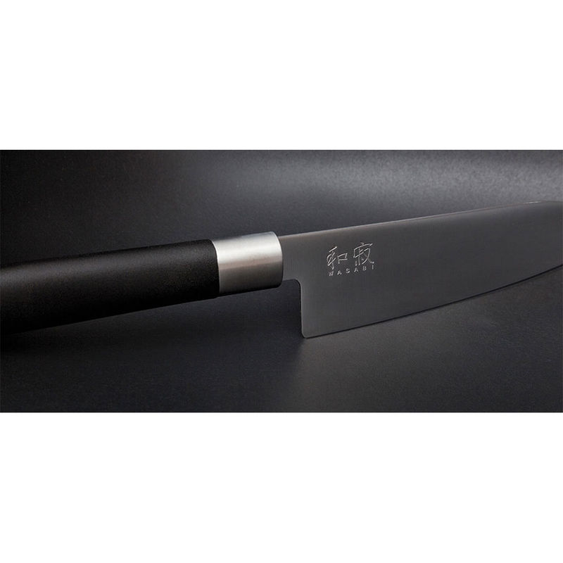 Ensemble de 3 couteaux - Série KAI Wasabi Black en acier, nouveauté du coutelier japonais KAI, maison de tradition Photo 2