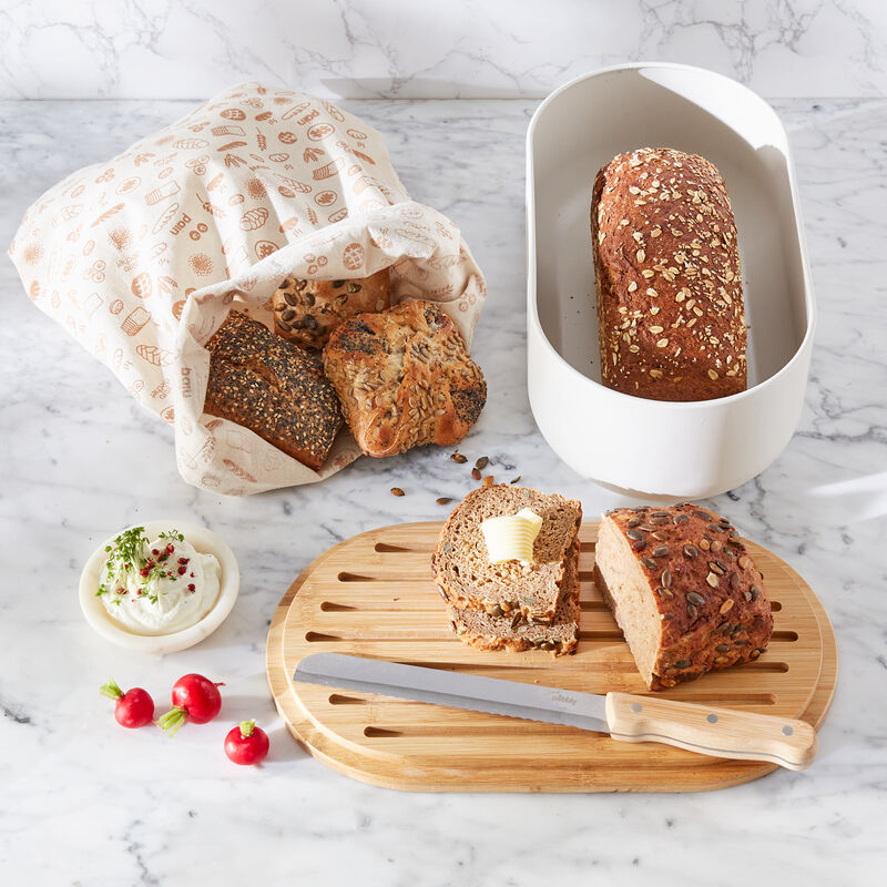 La boîte à pain avec couvercle-planche à découper garde pains et brioches super frais Photo 2