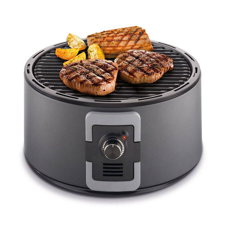 Barbecue de table au charbon, sans fumée prêt à l'emploi en 5 minutes grâce au ventilateur