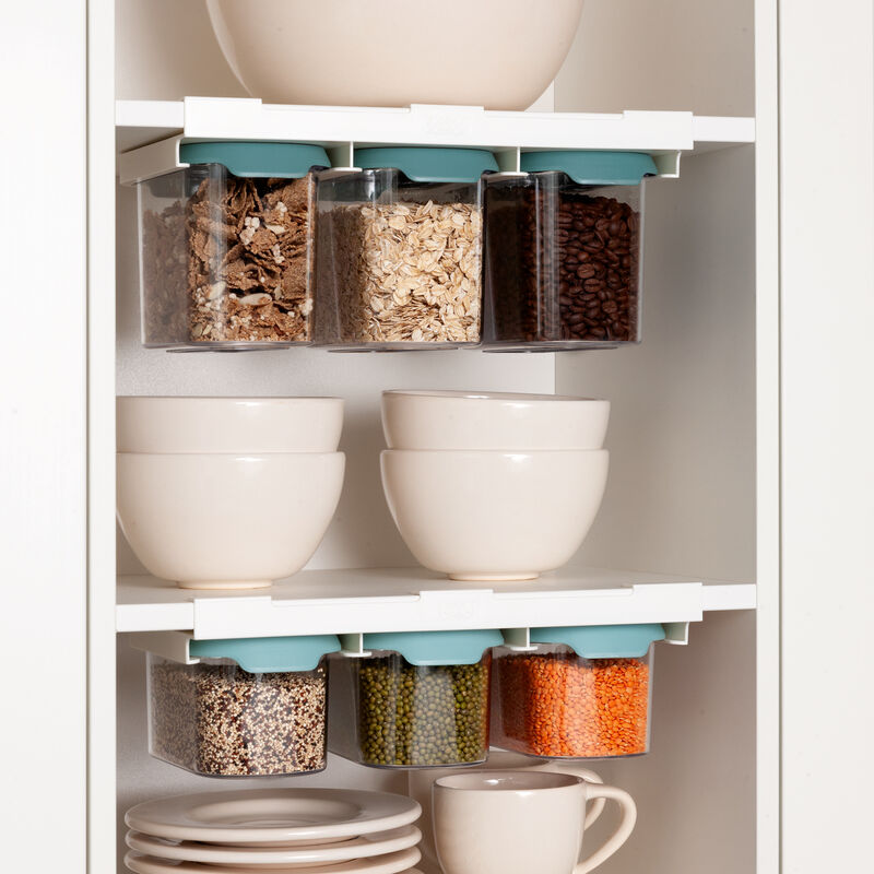 Étagère suspendue à pots de conservation : utilisez efficacement l'espace de stockage sous les armoires ou les étagères Photo 2