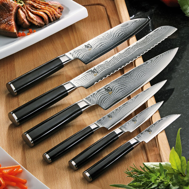 Petit couteau Santoku KAI Shun Classic : acier Damas inoxydable pour répondre aux plus hautes exigences Photo 2