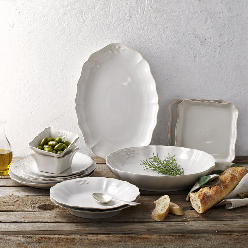 Coupes : Ravissante vaisselle méditerranéenne à décor olives et patiné Photo 2