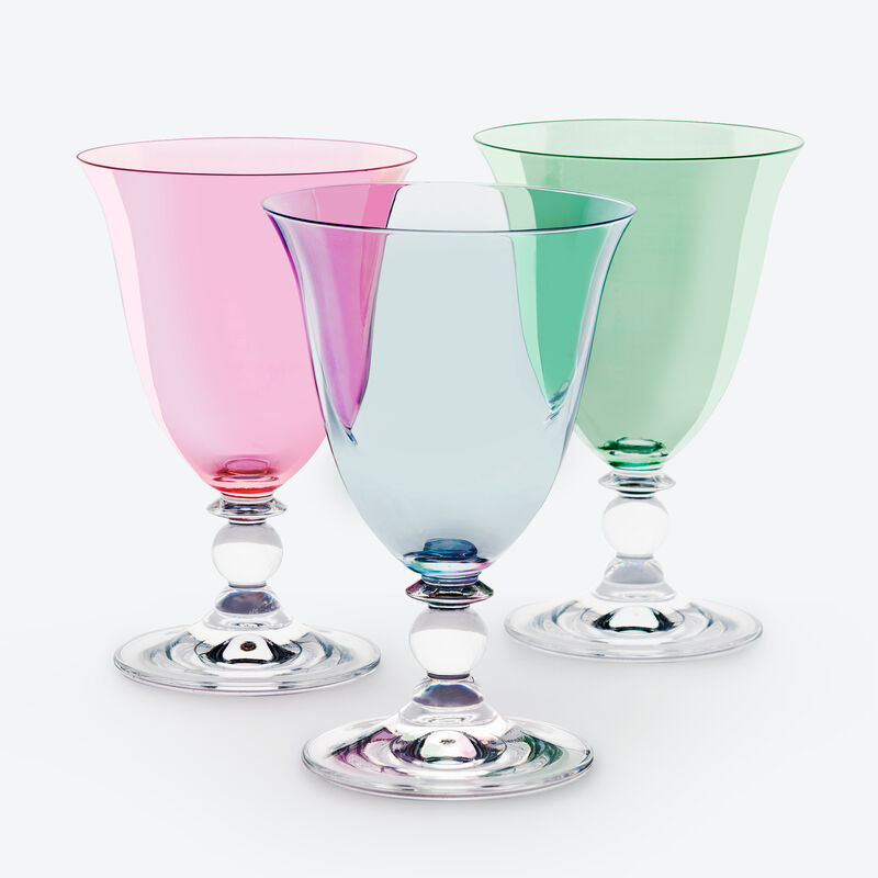 Verres  eau en cristal colors  l'lgante forme vase Photo 3