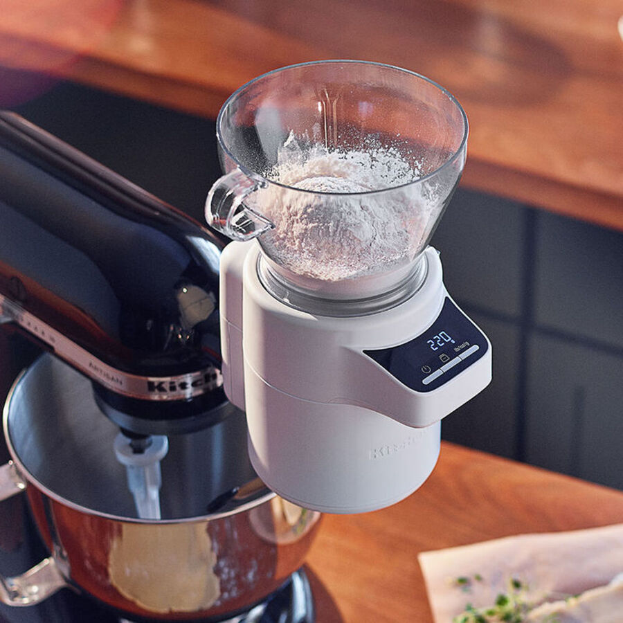 Accessoire Kitchenaid Balance Tamis Ingredients Peses Exactement Tamises Automatiquement Hagen Grote Gmbh