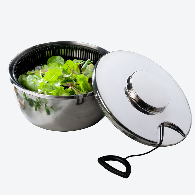 Essoreuse à salade en acier inoxydable : une salade sèche en quelques secondes