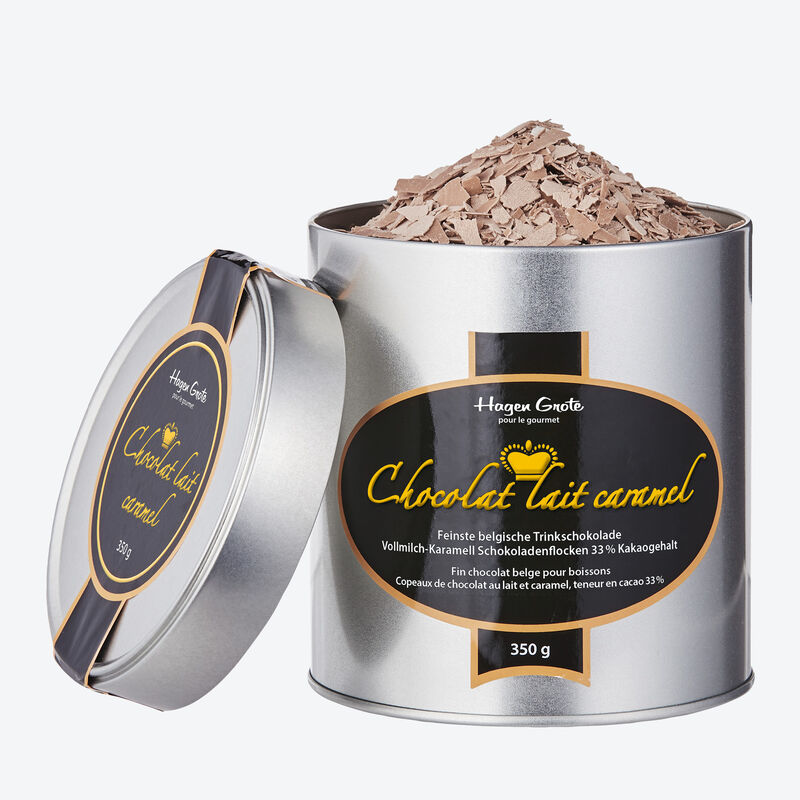 Le plus fin chocolat belge Lait Caramel pour boissons chaudes