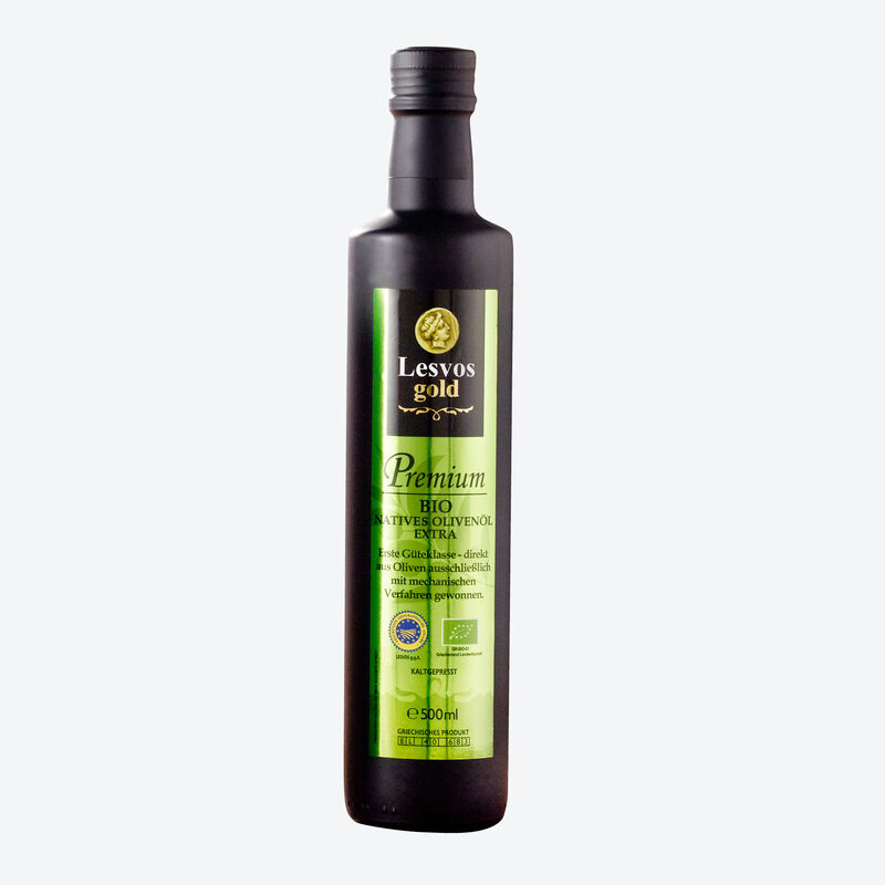 Lesvos Gold : huile d'olive BIO hautement primée d'une variété d'olive autochtone