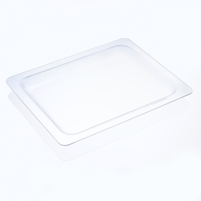 Plaque de cuisson en verre borosilicate supporte des températures jusqu'à 500 °C, résiste aux chocs et aux coupures