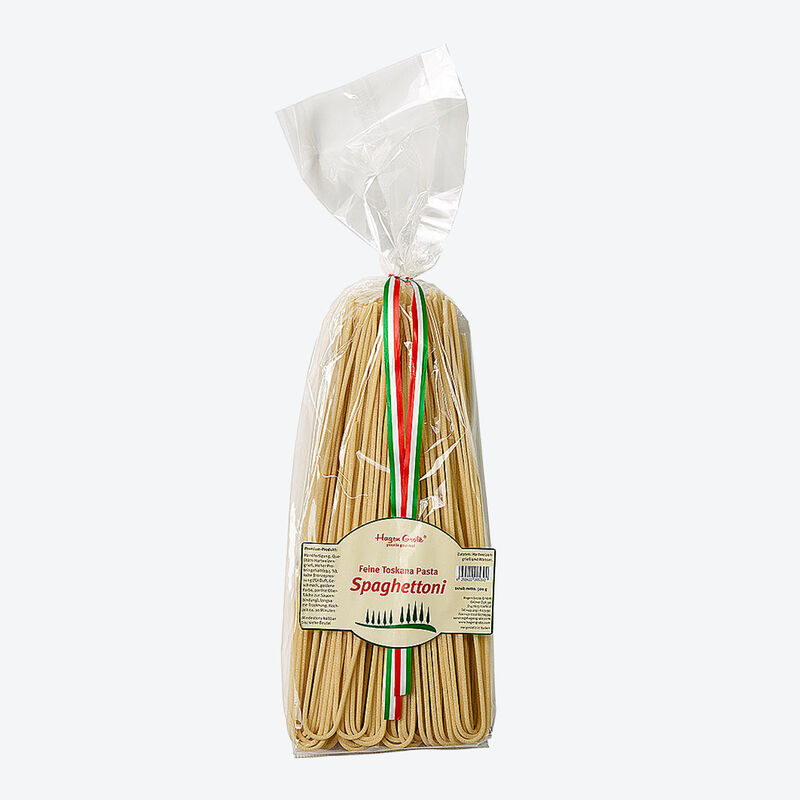 Spaghettoni : pâtes Toscana, bronze, pressage au bronze