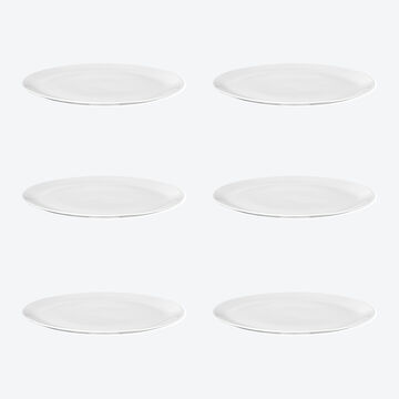 Image du produit pour 'Assiette � dessert : vaisselle Fine Bone China intemporelle d'un blanc �clatant'