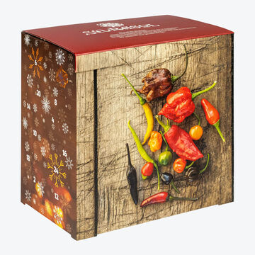 Image du produit pour 'Calendrier de l'Avent Piment - 24 varits, de doux  trs fort, 131 g'