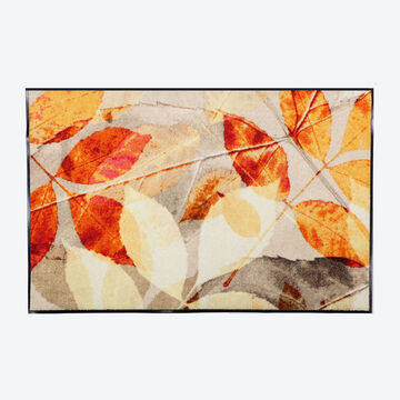 Image du produit pour 'Ce tapis de sol sp�cial cuisine et entr�e, au design exclusif au motif Feuilles d'automne, prot�ge sols et articulations'