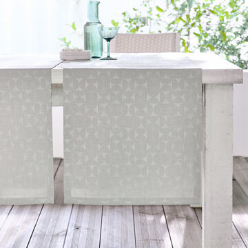 Image du produit pour 'Chemin de table Jacquard 50 x 140 cm - Antitaches, entretien facile, lavage 60 �C - Gris'