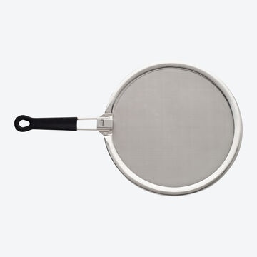 Image du produit pour 'Couvercle anti-projections pour po�le : la structure en acier inoxydable � mailles serr�es retient les particules de graisse les'