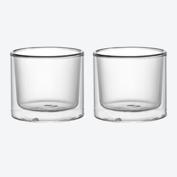 Image du produit pour 'Lot de 2 verrines  dessert double paroi'