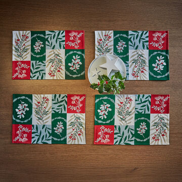 Image du produit pour 'Lot de 4 sets de table en gobelin motif Fleurs d'hiver - 32 x 48 cm'