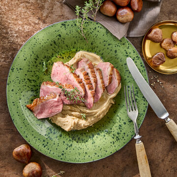 Image du produit pour 'Magret de canard sur pur�e de ch�taignes'