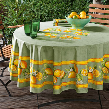 Image du produit pour 'Nappe ronde : linge de table agrumes'