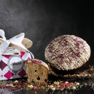 Image du produit pour 'Panettone � la cr�me de pistache et aux framboises confites, 750 g'