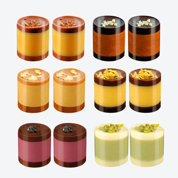 Image du produit pour 'Petits chefs d'œuvre chocolats : des couches de saveurs artistiquement arranges - 6 varits, 12 pices, 180 g'