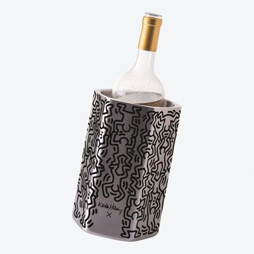 Image du produit pour 'Rafrachisseur  vin Keith Haring - dition design, acier inoxydable, 21,5 cm de haut'