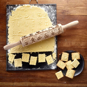 Image du produit pour 'Rouleau � p�tisserie aux 24 motifs de No�l'