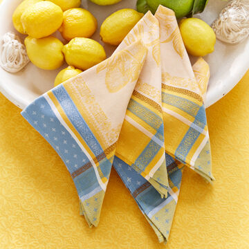 Image du produit pour 'Serviettes � Soleil de Provence � - 50 x 50 cm, lot de 4'