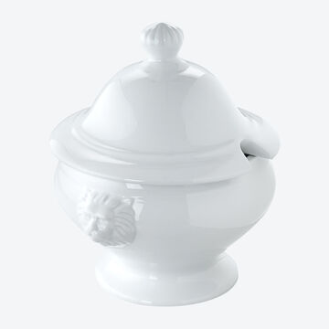 Image du produit pour 'Servir avec �l�gance dans des soupi�res T�te de lion en porcelaine'
