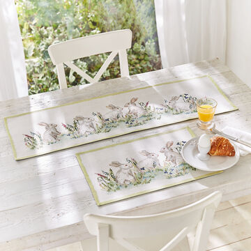 Image du produit pour 'Sets de table en gobelin au motif printanier de lapin'