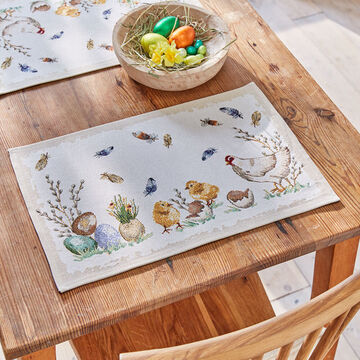 Image du produit pour 'Sets de table tissage Gobelin aux fins motifs de poules et poussins de P�ques'