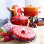 Image du produit pour 'Cocotte ovale en fonte de premire qualit : prix moindre grce  une production en interne'