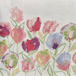 Image du produit pour 'Chemin de table de printemps � motif de tulipes - broderie Gobelin'