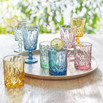 Image du produit pour 'Verres  eau - un design  facettes aux doux coloris : pour un usage quotidien'