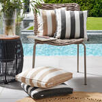 Image du produit pour 'Coussin d'assise ray� avec protection antitaches, 40/40/5 cm'
