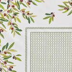 Image du produit pour 'Nappe : linge de table mditerranen au motif d'olives'
