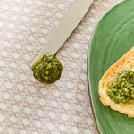 Image du produit pour 'Nappe : linge de table mditerranen au motif d'olives'