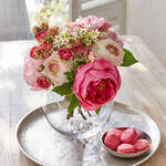 Image du produit pour 'Vase rond souffl� � la bouche � liser� platine'