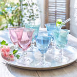 Image du produit pour 'Petits verres en cristal color�s � l'�l�gante forme �vas�e'