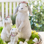 Image du produit pour 'Lapin d�coratif Rosi avec fleurs pastel - Collection exclusive Julia Grote'